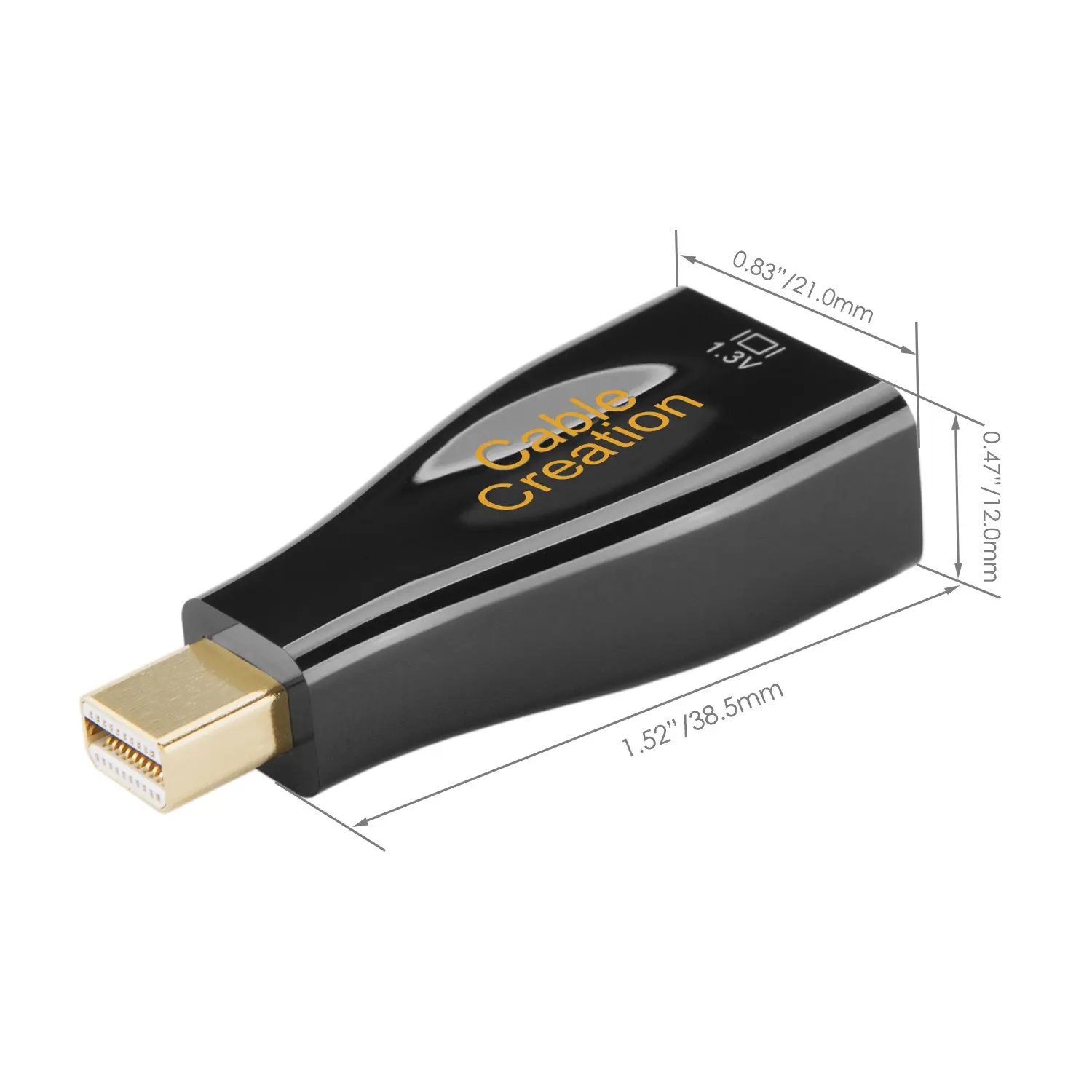 Мини-адаптер DP к HDMI JORINDO 1080P позолоченный Mini Displayport конвертер мужской на женский 1 3