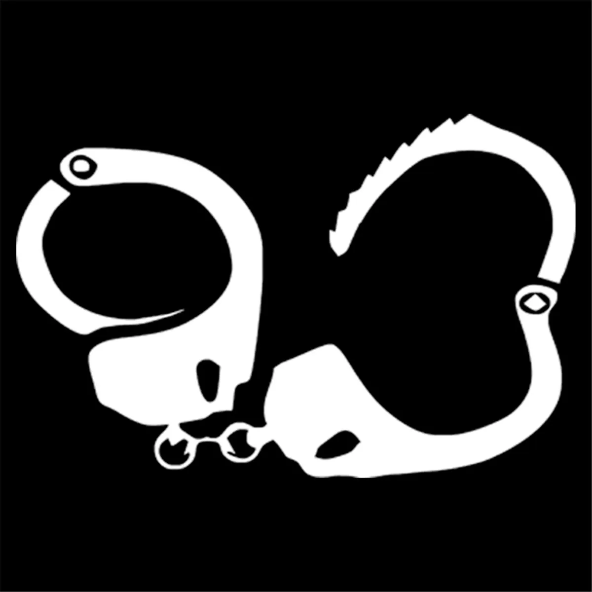 Полиция Наручники стены для дома окон и стекла двери автомобиля стикер ноутбука