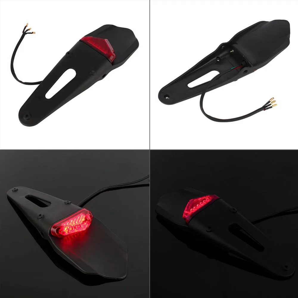 Мотоцикл эндуро пробный велосипед крыло 12 LED стоп Стоп задний фонарь мотоцикл