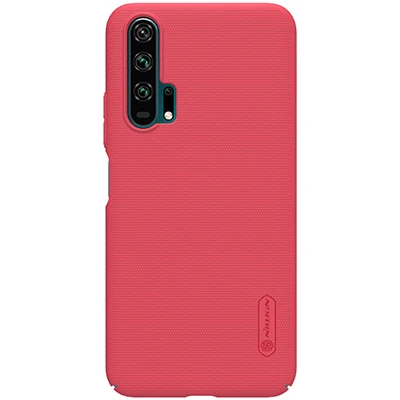Красный Huawei Honor 20 чехол Honor 20 Pro Чехол NILLKIN матовый корпус матовая жесткая задняя крышка из ПК чехол Подарок держатель для телефона - Цвет: Красный