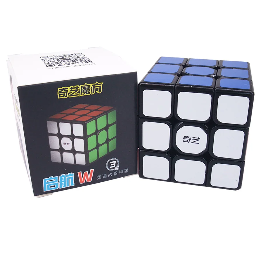 Черный QiYi QiHang W магический куб 3x3 Mofangge парус скоростной куб 3x3x3 5,6 см парус Cubo Magico развивающий куб-головоломка игрушки для детей - Цвет: Черный