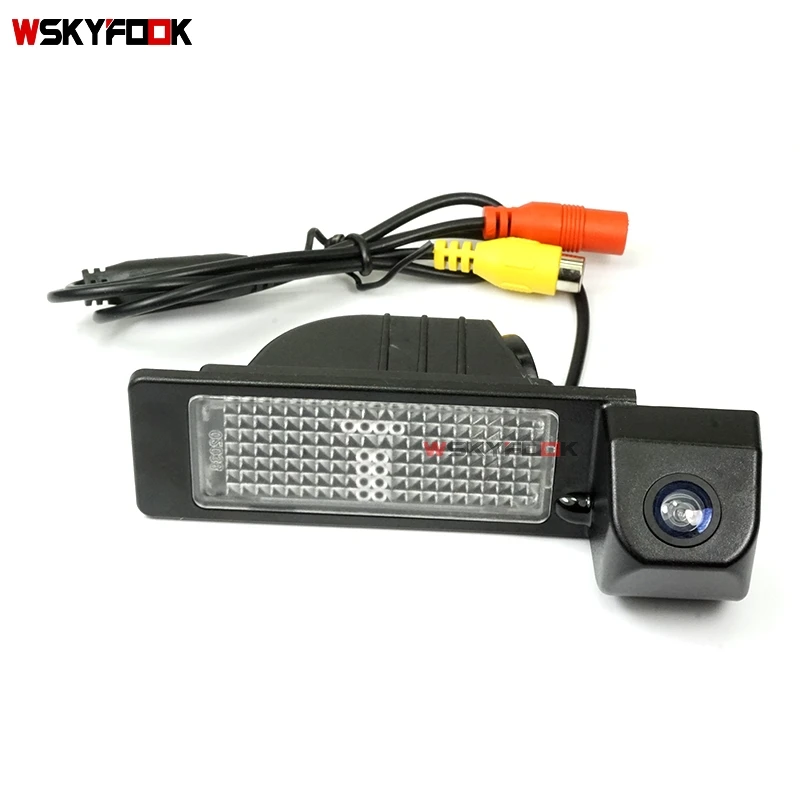 wire ccd CCD HD Автомобильная камера заднего вида для skoda Rapid vw Jetta Santana 2013 цветная камера ночного видения заднего вида для парковки - Название цвета: wire ccd
