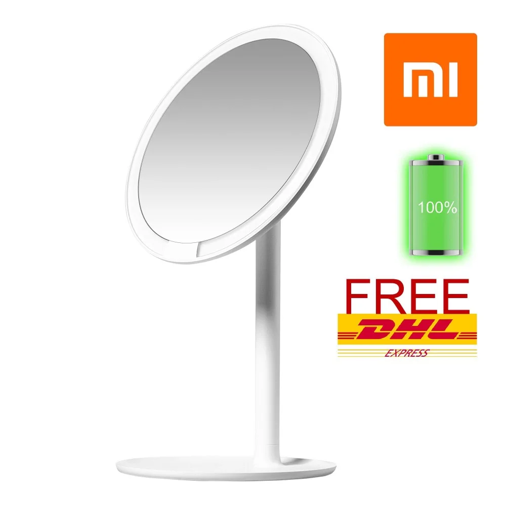 Xiaomi AMIRO Mini 6,5 дюймовый светодиодный зеркало с подсветкой для макияжа с перезаряжаемой батареей