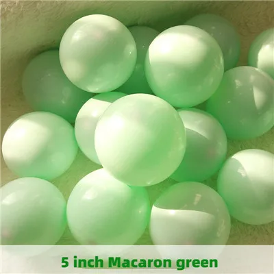 5inch 100pcs I 100 шт., воздушные шары в виде макарон, пастельные вечерние шары из латекса, гирлянда, яркие, для дня рождения, свадьбы, вечеринки, украшения, воздушные шары, Арка JL0137 - Цвет: 5inch 100pcs I