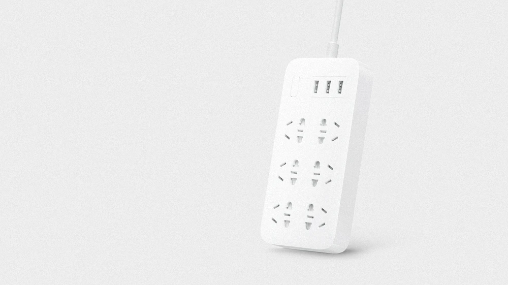 Удлинитель Xiaomi Power Strip 3 с USB разъемом 6 стандартных адаптеров быстрое зарядное