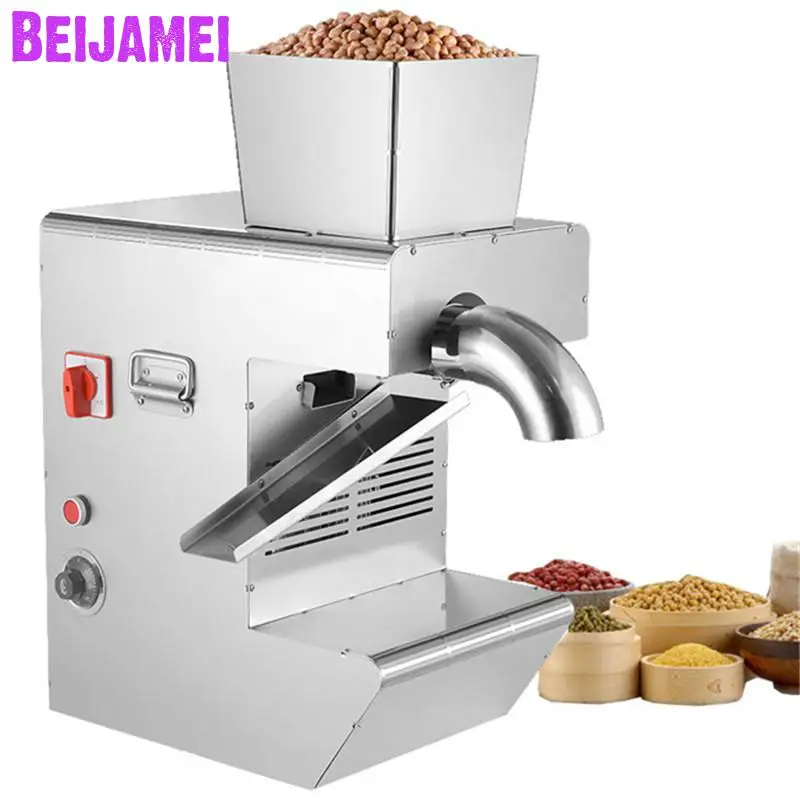 BEIJAMEI Высокая емкость коммерческих пресс для отжима кунжутного масла Maker машина