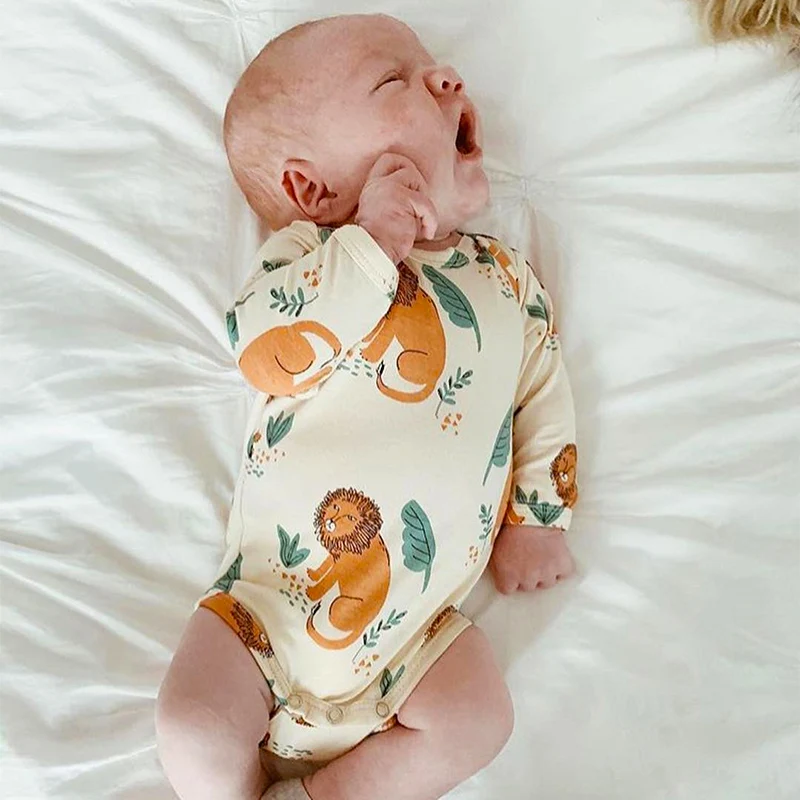 Боди с длинным рукавом TinyPeople 0-2 лет для девочек и мальчиков хлопок 2020 цвета в