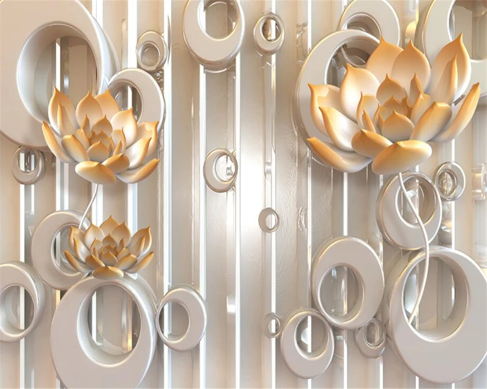 Обои на заказ 3d рельефный нефритовый резной Лотос ТВ фон стена гостиная спальня