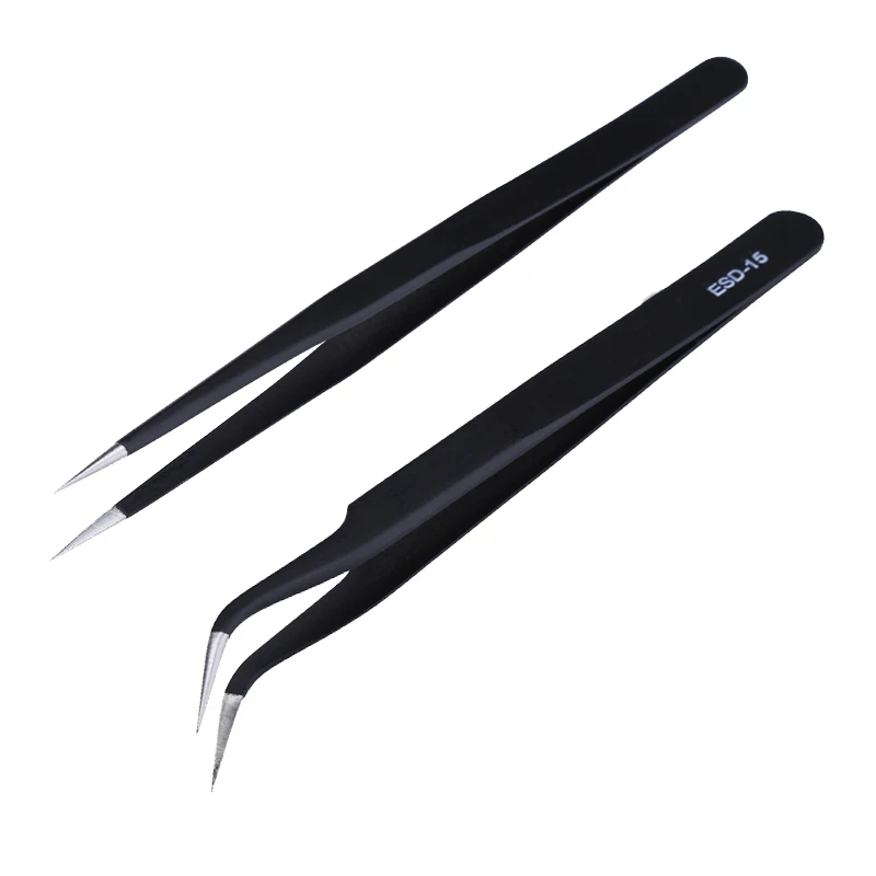 

Precision Tweezers Anti-static Electronics Repair Tweezer Pinzas Pincet Hand Tools