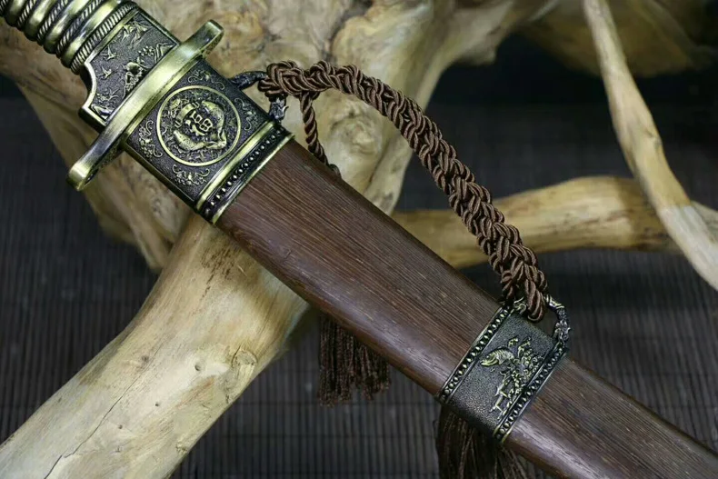 Высокое качество Танто Broadsword меч острый паз Дамасская сталь лезвие Полный