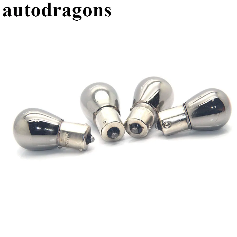Автомобильный стоп светильник autodragons 10 шт. BAU15s 1156 PY21W 581 S25 12V21W серебряное