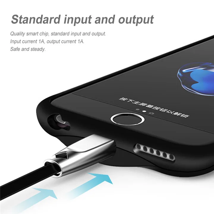 Чехол для аккумулятора WST для iPhone 6, 6s, 7, 8 Plus, чехол для зарядного устройства, внешний аккумулятор, чехол для зарядки s, зарядное устройство, Ультратонкий Внешний чехол