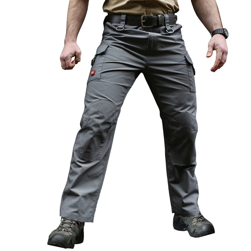 Grey CQB Outdoor Sport Camping Tactical Military Men's Pants Training Trousers Wear-Resistant for Camping Climbing - Цвет: Grey