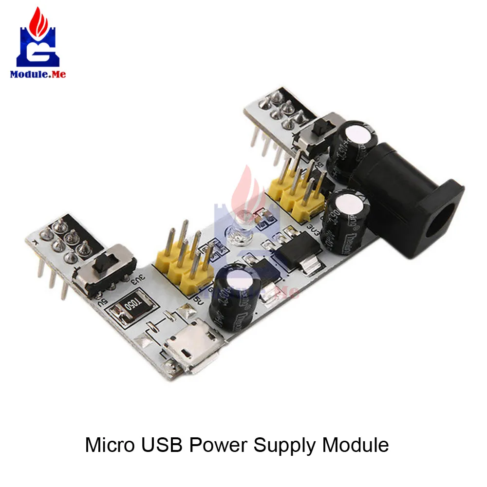 MircoUSBPowerSupply Макетная плата 830 точек без пайки PCB хлебная плата MB-102 MB102 плата питания Тестирование Разработка DIY 65 шт. Соединительный кабель для Arduino - Цвет: MircoUSBPowerSupply