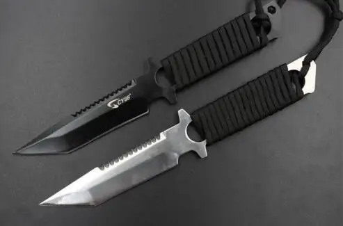 Леггинсы/нож ПАРАШЮТИСТА из нержавеющей стали для дайвинга прямой нож выживания