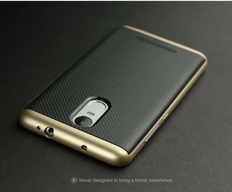 Чехол для Xiaomi Redmi Note 3 Гибридный двухслойный чехол из ТПУ и поликарбоната с рамкой