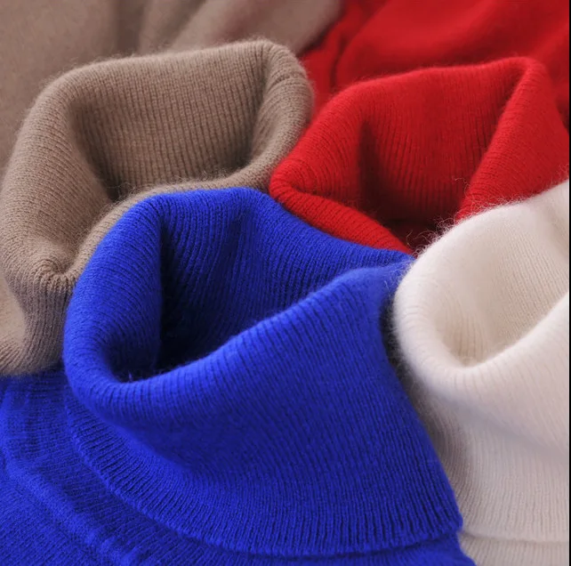 High Quality Turtleneck Pullovers Women Autumn New Wool Collar Sweater Slim Bottom Sweaters Ladies Solid Jumper Plus Size | Женская