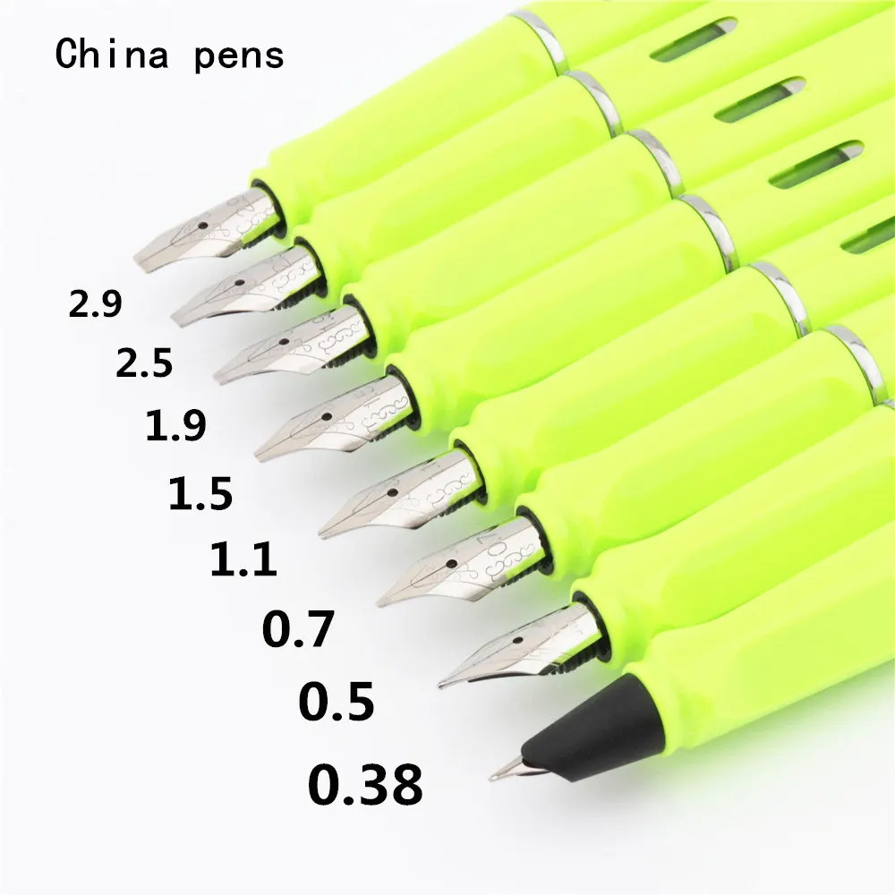 Jinhao 871 флуоресцентная зеленая английская каллиграфическая ручка Duckbill