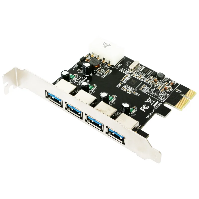 4 порта USB 3 0 PCI e карта расширения express PCIe концентратор адаптер портовый USB3.0