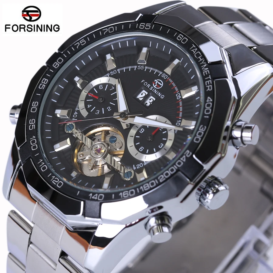 Часы наручные Forsining Мужские автоматические брендовые роскошные в стиле милитари