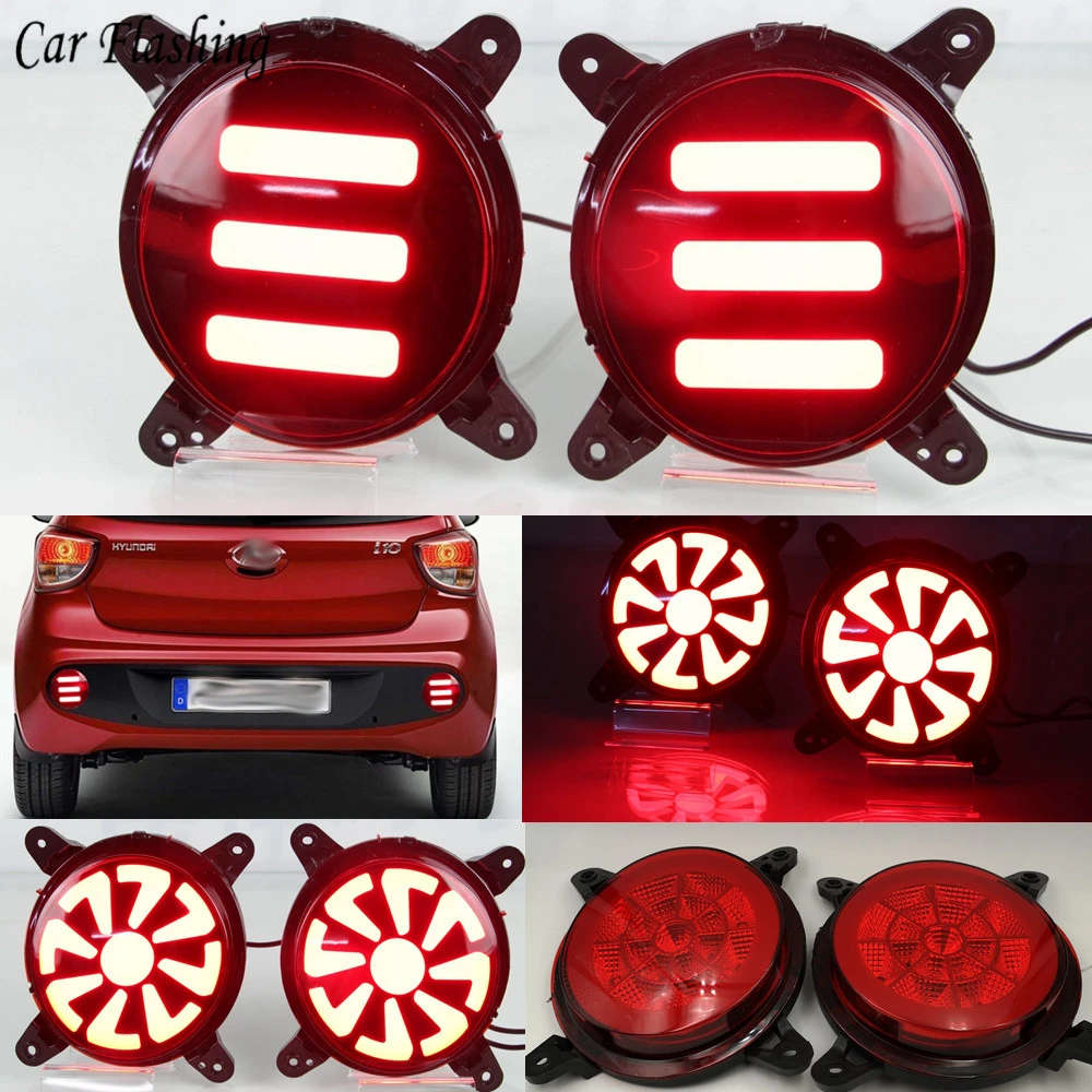 Автомобильная проблесковая 2 шт Многофункциональный Светодиодный отражатель