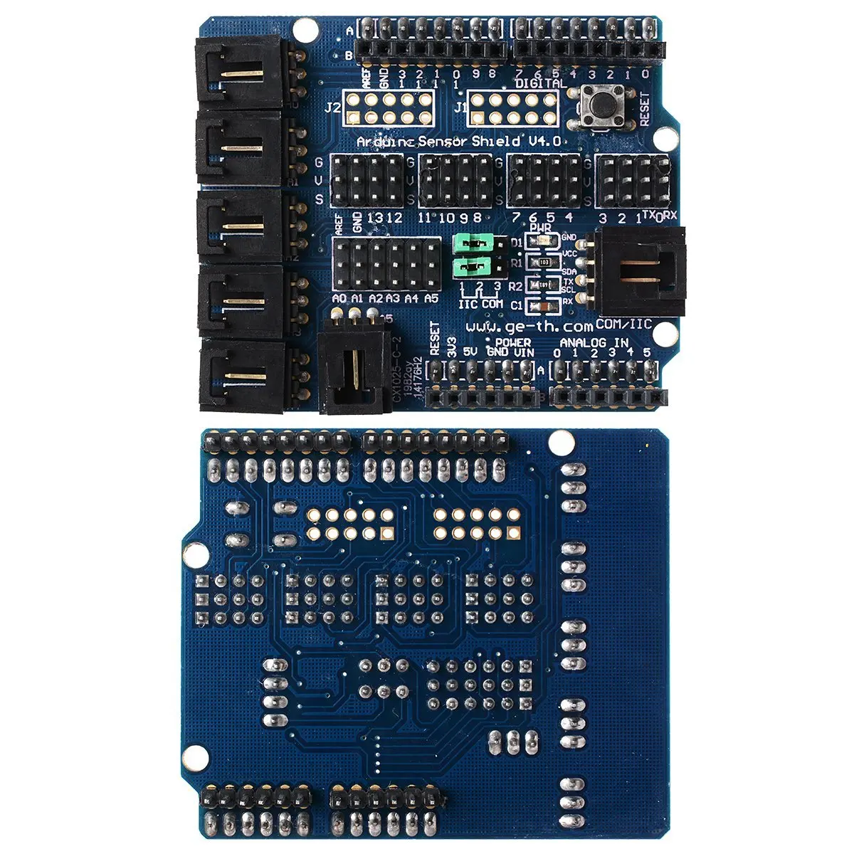 Для Arduino UNO MEGA Duemilanove Датчик Щит V4 цифровой аналоговый модуль серводвигатель |