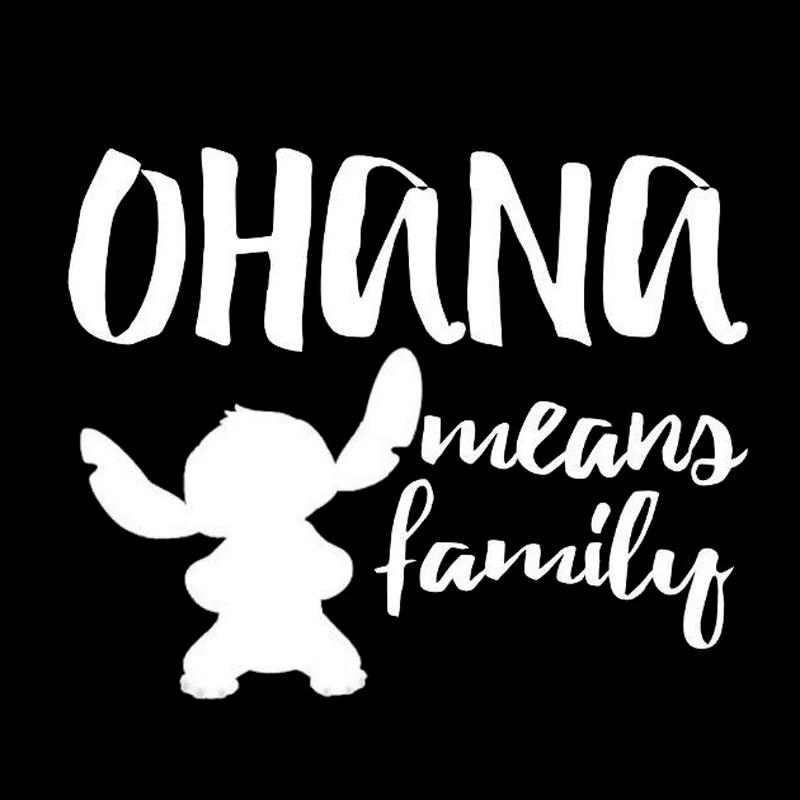 13cm*10cm OHANA Means Family Car Sticker Motorcycle Truck Window Bumper Auto Door Vinyl Decal c1-05203 | Автомобили и мотоциклы