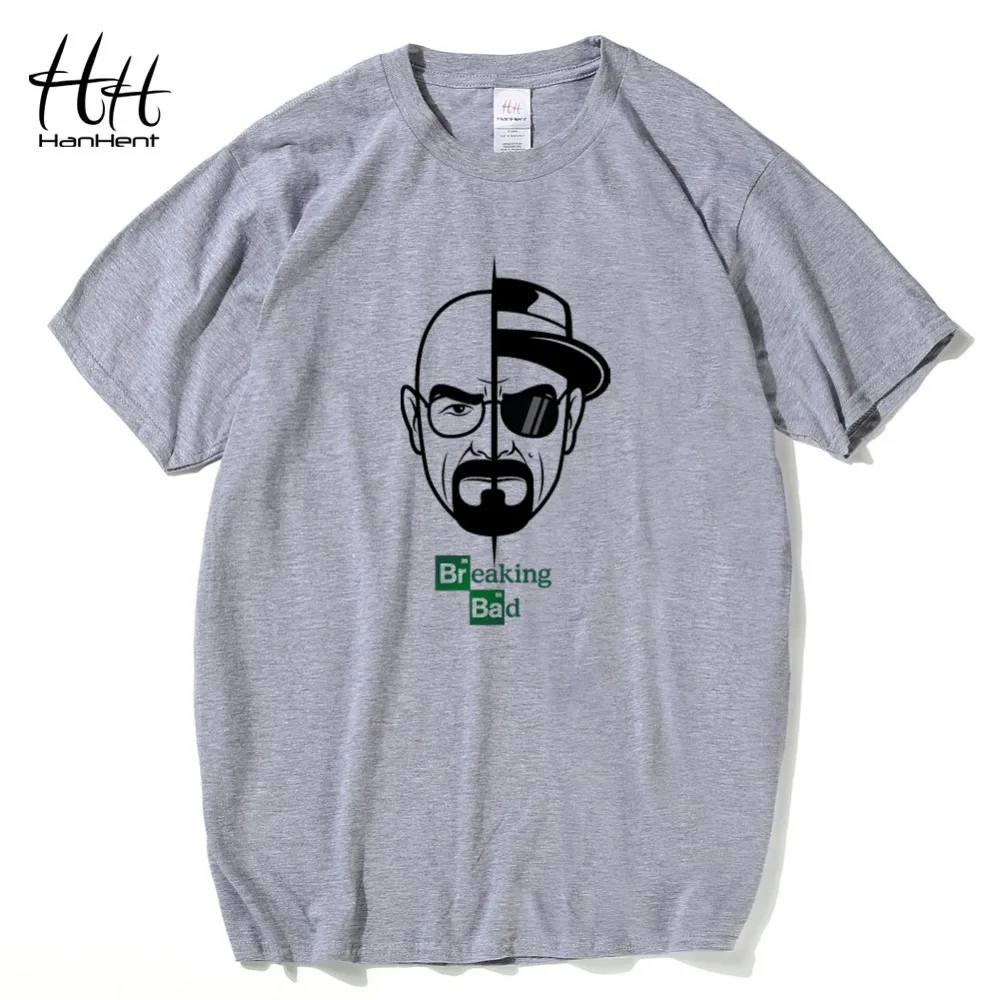 Hanhent Breaking Bad футболка мужская мода хлопок свободный короткий рукав сериал Walter