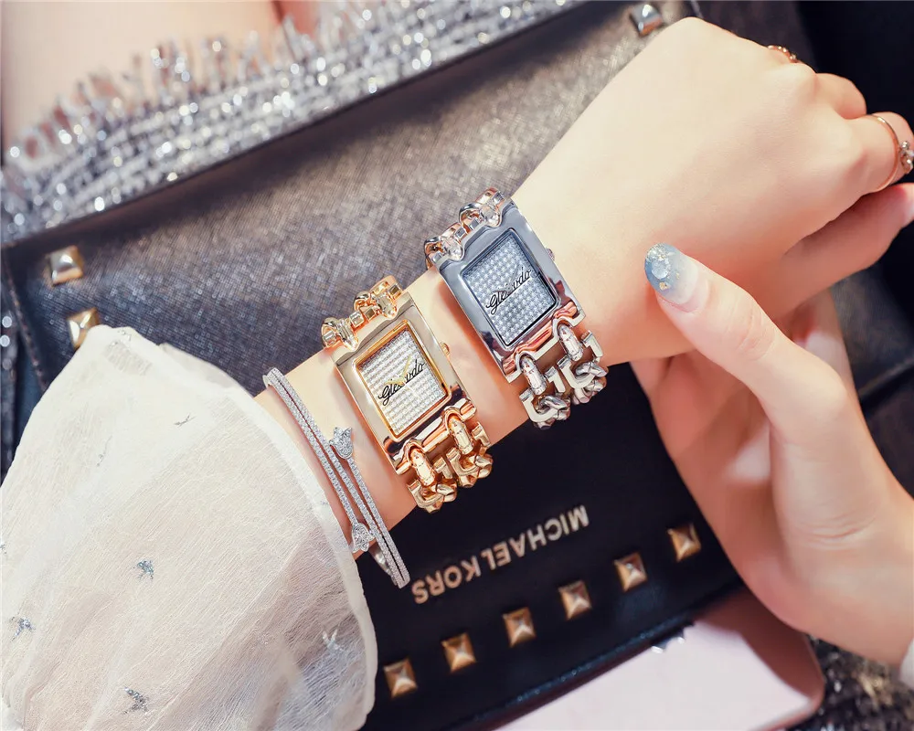 G & D фирменные квадратные женские часы деловые наручные черные кварцевые из