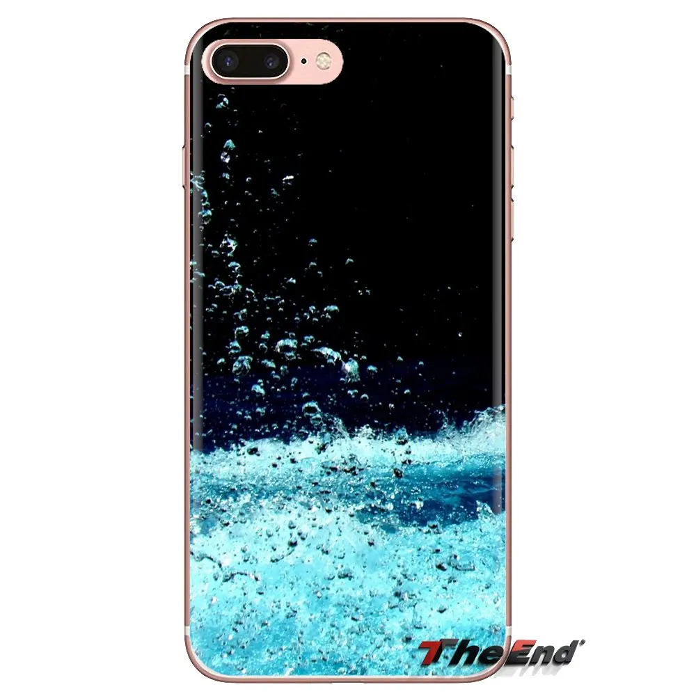 Soft Transparent Shell Covers Water Splash For Samsung Galaxy S3 S4 S5 Mini S6 S7 Edge S8 S9 S10 Plus Note 3 4 5 8 9 |
