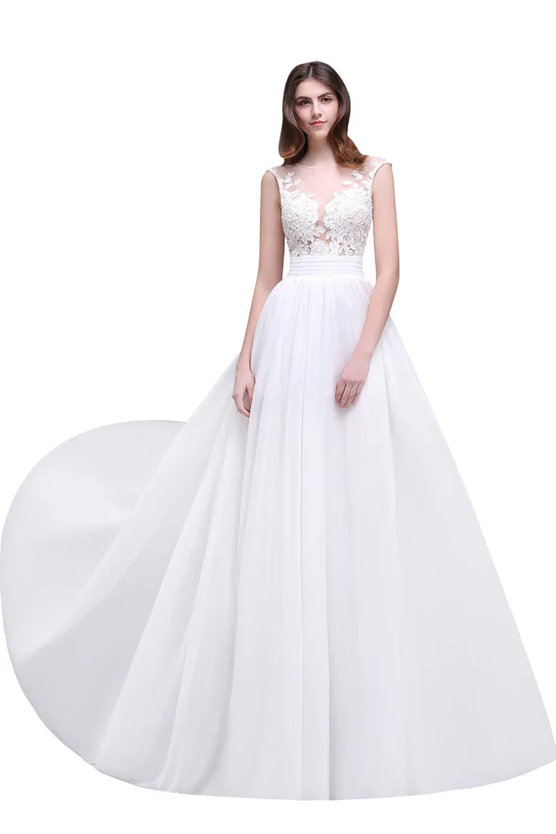 Кружевное платье с корсетом и прозрачной спинкой 2018|wedding gowns|wedding dressrobe de mariage |