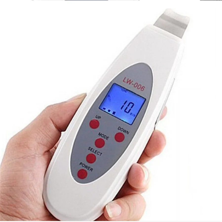 

New Design Portable Large LCD Screen Ultrasonic Skin Scrubber Beauty Machine Peel Facial Spa Salon Equipment For Beauty
