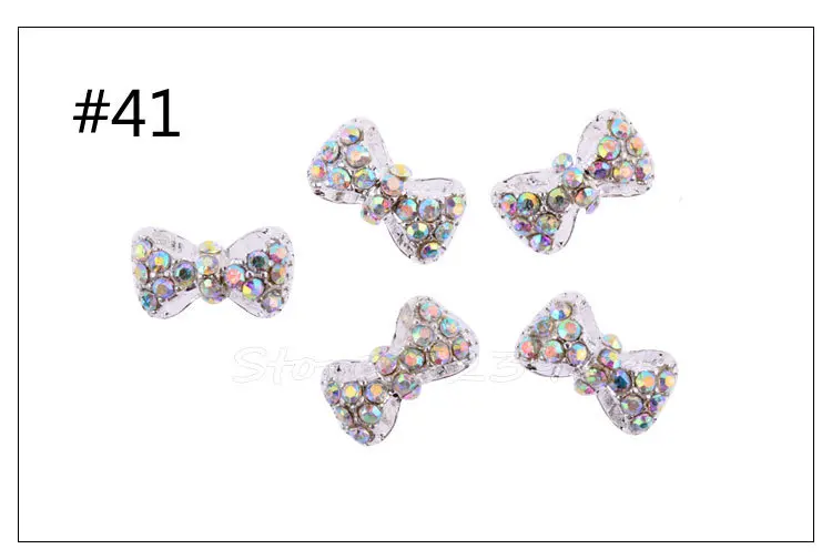 Кристаллические украшения для дизайна ногтей 10 шт./лот смешанный модный дизайн с