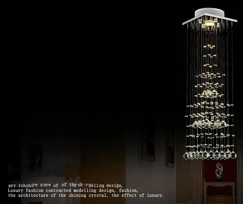 Современная квадратная светодиодная хрустальная люстра квадратные хрустальные