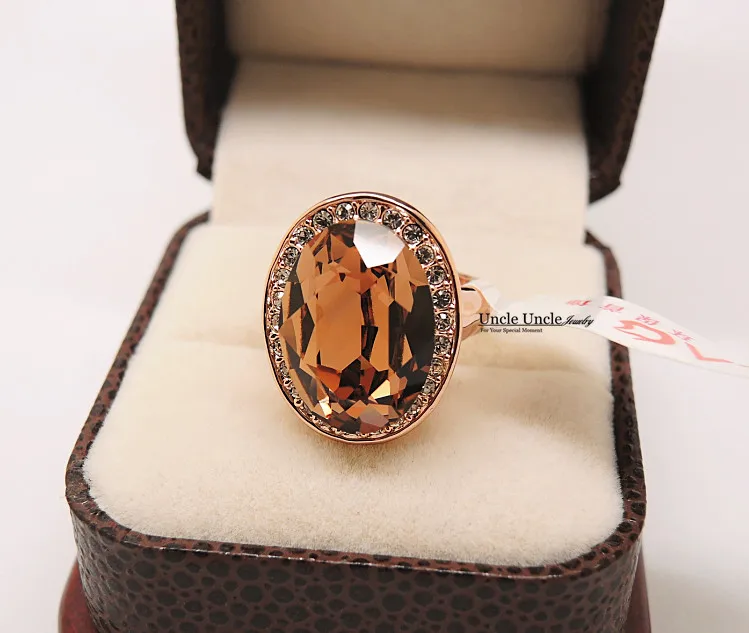 Ультра-дизайн большого бренда розовое золото цвет яйца с австрийскими