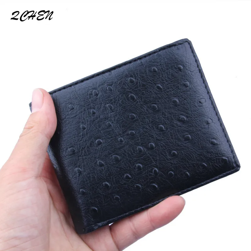 Top2019 Vintage Men Leather Brand Luxury Wallet Short Slim Male Purses Money Clip Credit Card Dollar Price fashion point 034 |