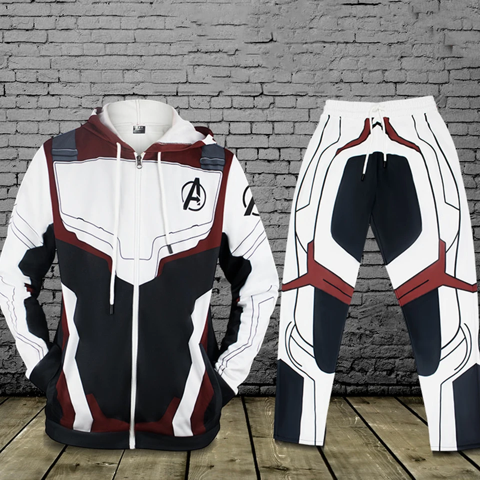 Marvel Мстители 4 эндшпиль квантовое царство косплей костюм толстовки брюки для