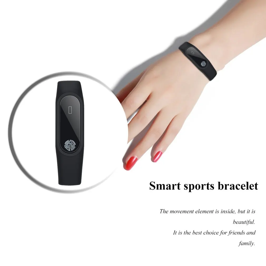 Смарт браслет с OLED экраном 0 42 дюйма Bluetooth пульсометром монитором сна|Детали для