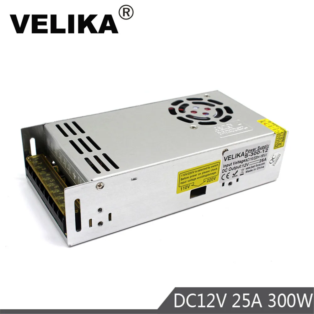 12V 25A 300W переключатель питания трансформатор переключения напряжения