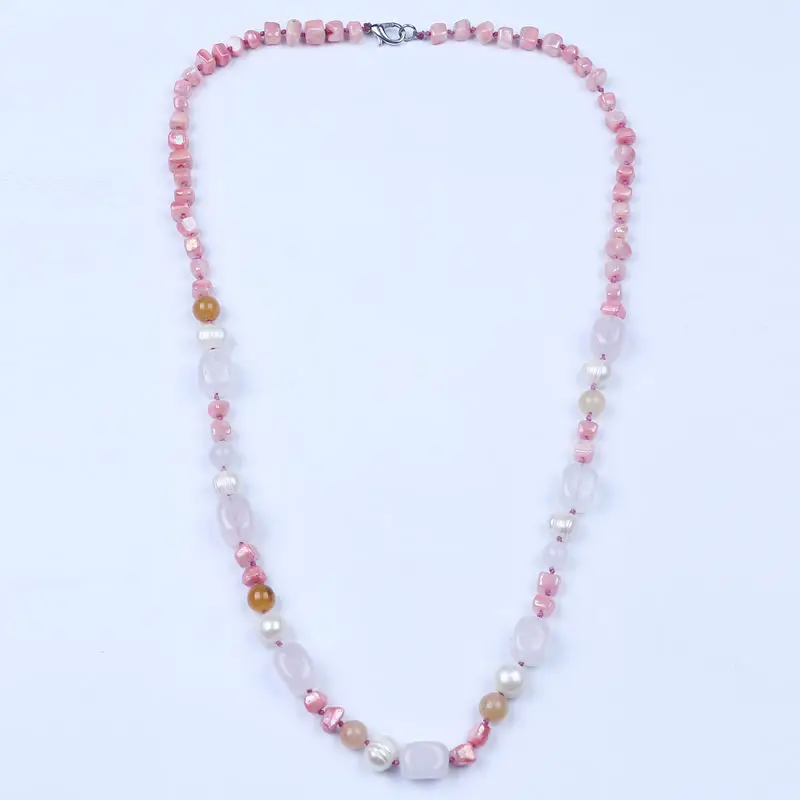 Женское Ожерелье из полудрагоценных камней жемчужный браслет с ракушками