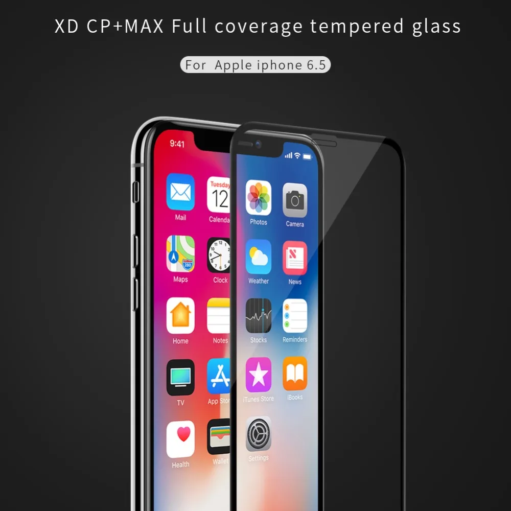 Для iPhone Xs Max стекло Nillkin XD CP+ Max полное покрытие 3D Закаленное стекло протектор экрана для iPhone X XR Xs Max стекло Nilkin