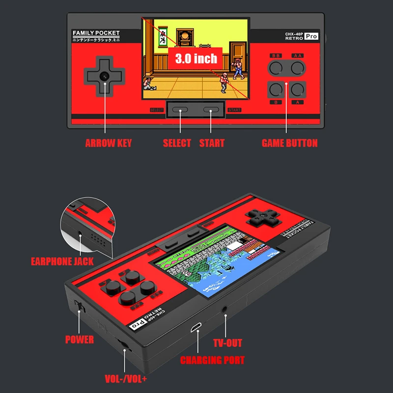 CoolBaby портативный FC/NES портативные игровые плееры построенные в 348 году