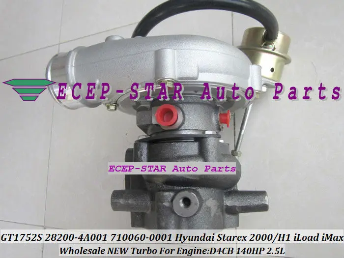 Турбокомпрессор Turbo GT1752S 710060 0001 5001S 28200 4A001 для HYUNDAI Starex CRDI Van iLoad iMax H1 D4CB 2.5L|turbocharger