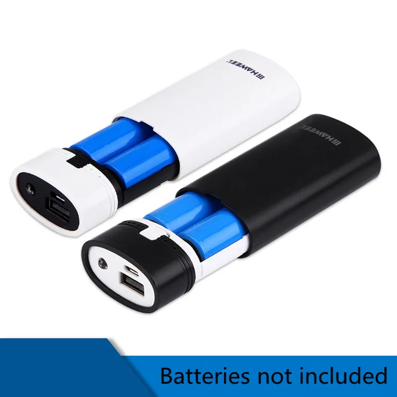 Универсальный два 18650 Батарейный отсек портативный DIY USB мобильный Банк питания