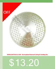 DIATOOL 5" Electroplated diamond cutting& grinding disc Bore 22.23 Diameter 125MM Both side coated diamond saw blade