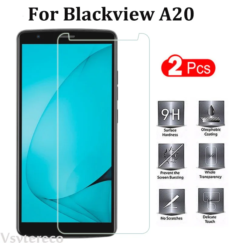 

2 шт Blackview A20 закаленное стекло 9H Высокое качество Взрывозащищенная защитная стеклянная пленка для экрана Крышка для Blackview A20