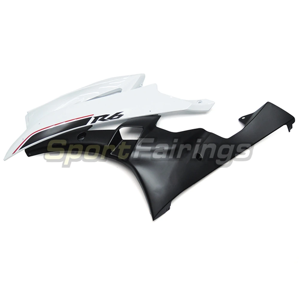 Полностью Обтекатели для Yamaha YZF 600 R6 06 07 2006 2007 пластик ABS инъекции белый жемчуг