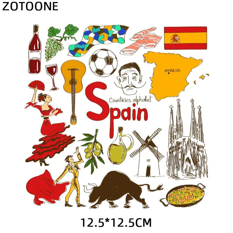 Характеристики ZOTOONE каждой страны нашивки для одежды термо-Стикеры нашивка с