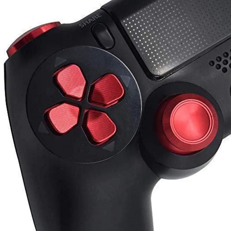 Металлические кнопки для Playstation 4 алюминиевые аналоговые джойстики аналогового