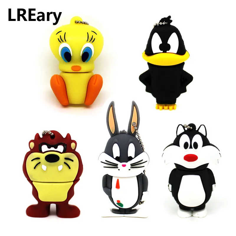 Горячая Распродажа флеш-накопители Usb2.0 usb флеш-накопитель 32g Флешка Bugs Bunny 16g 8g 4g